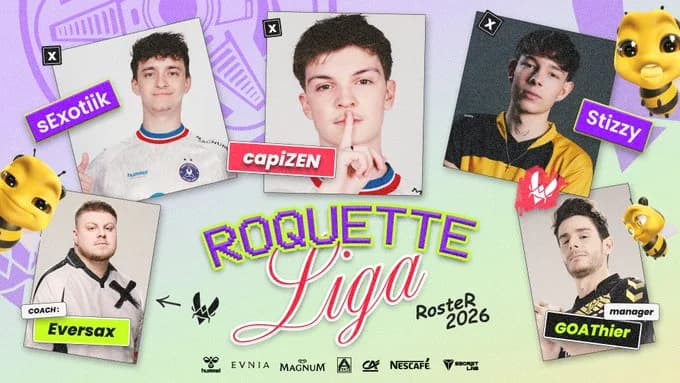 Team Vitality dévoile son roster 2026 : Stizzy et Eversax rejoignent la ruche