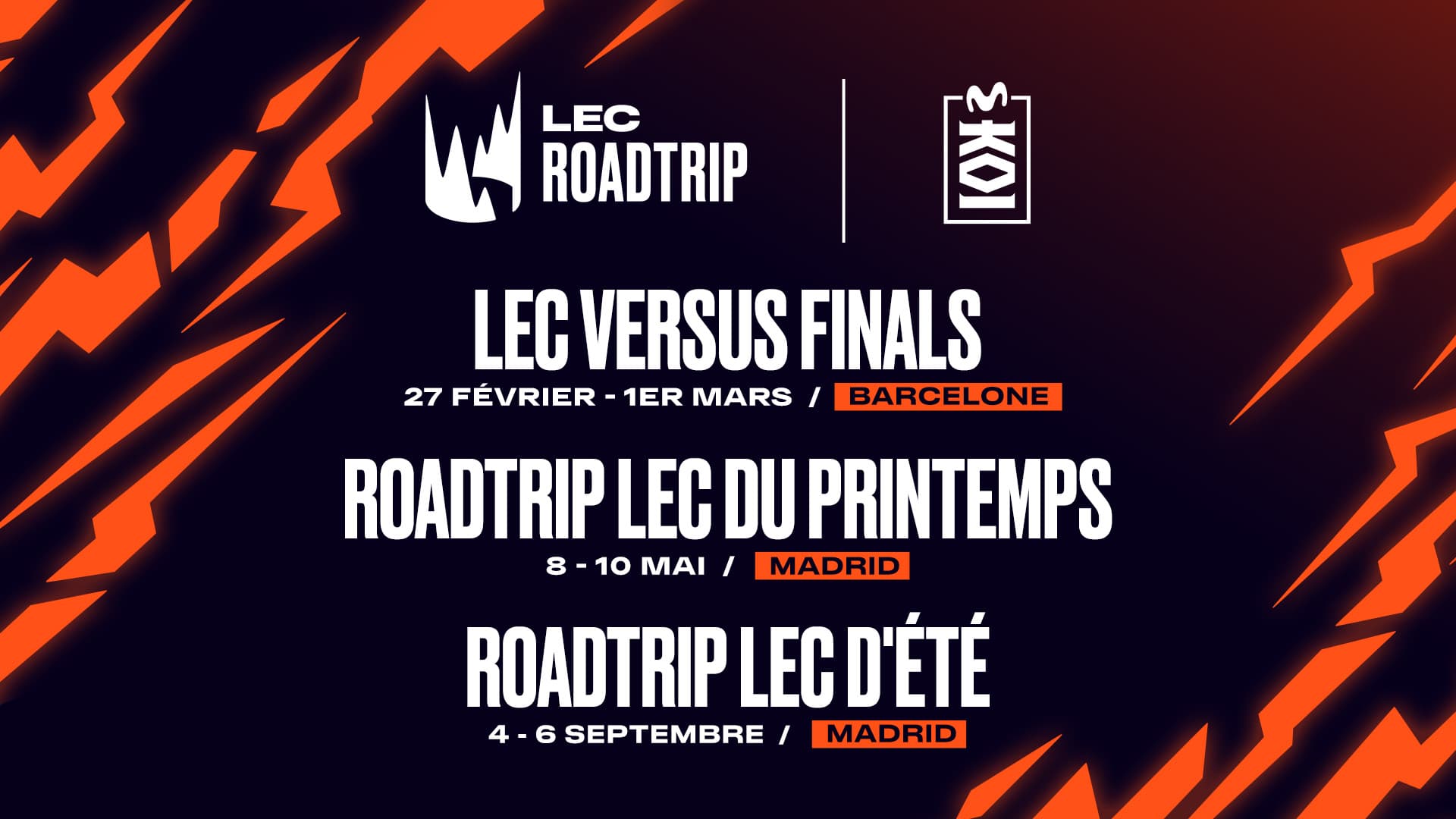 LEC Roadtrip 2026 : cinq événements pour rapprocher le LEC de ses fans