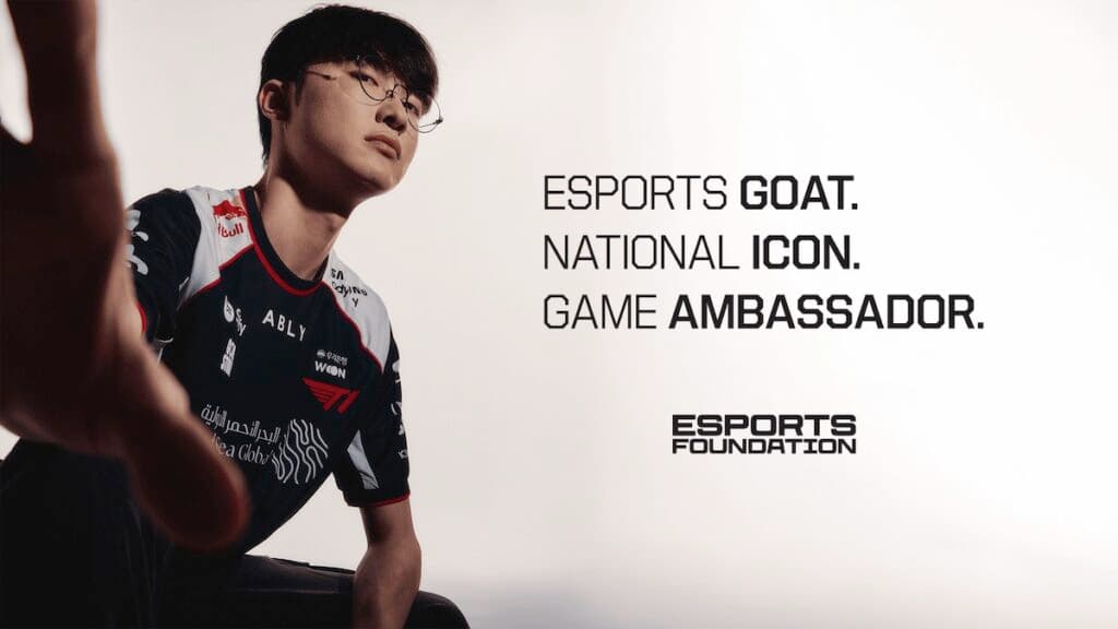 Faker nouvel ambassadeur officiel de l’Esports World Cup